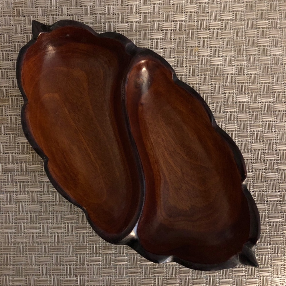 Monkey pod wood serving tray